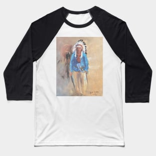 Native American Portrait Baseball T-Shirt